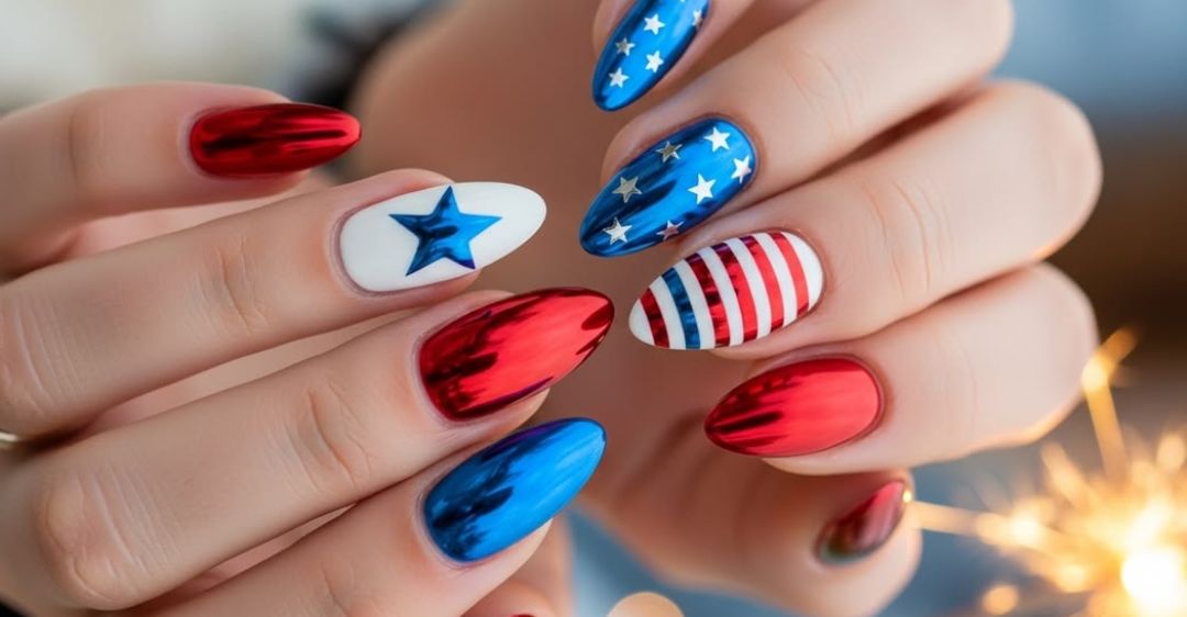+15 Popular Nail Colors for 4th of July Celebrations 2026