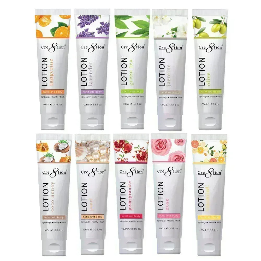 Cre8tion Hand & Body Lotion 100 ml/fl. 3.3oz - VITAMIN C, Case 60pcs (Free Gift Box) - TTT Nails Supply