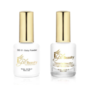 iGel Matching Duo Gel Polish 0.5oz - #001 Baby Powder (PURE WHITE) - TTT Nails Supply