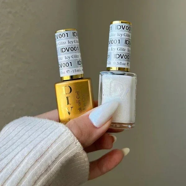 DND DIVA Duo Matching Color - #001 Icy Glitz - TTT Nails Supply