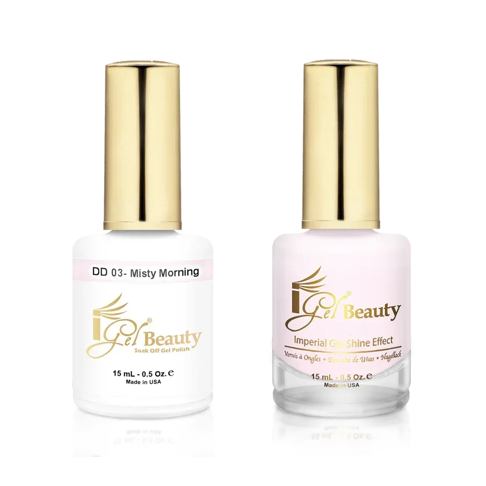 iGel Matching Duo Gel Polish 0.5oz - #003 Misty Morning - TTT Nails Supply
