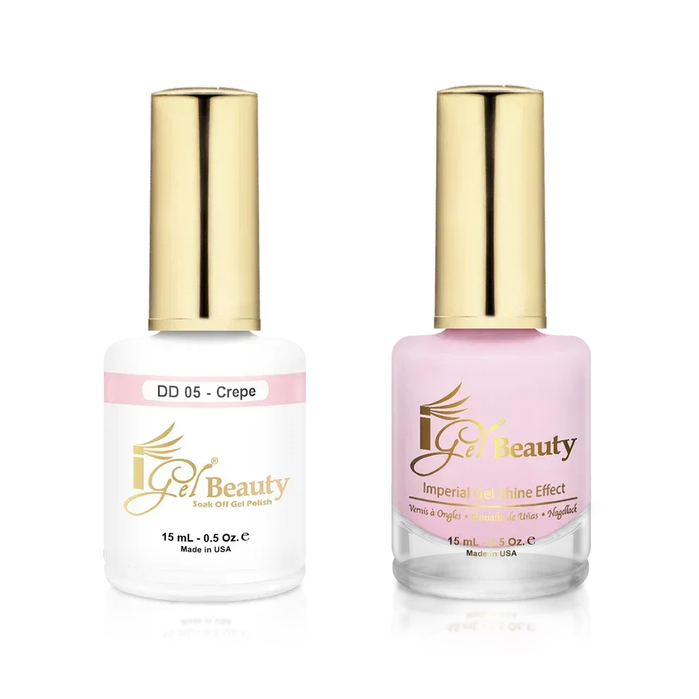 iGel Matching Duo Gel Polish 0.5oz - #005 Crepe - TTT Nails Supply