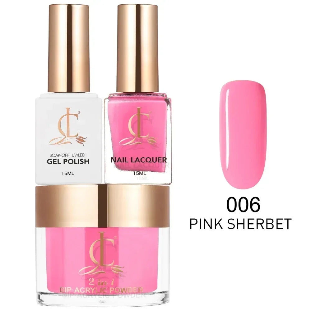 Cllam Matching 3in1 - CL006 PINK SHERBET - TTT Nails Supply