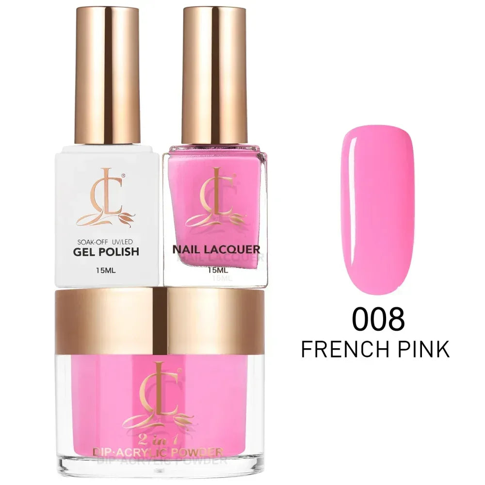 Cllam Matching 3in1 - CL008 FRENCH PINK - TTT Nails Supply