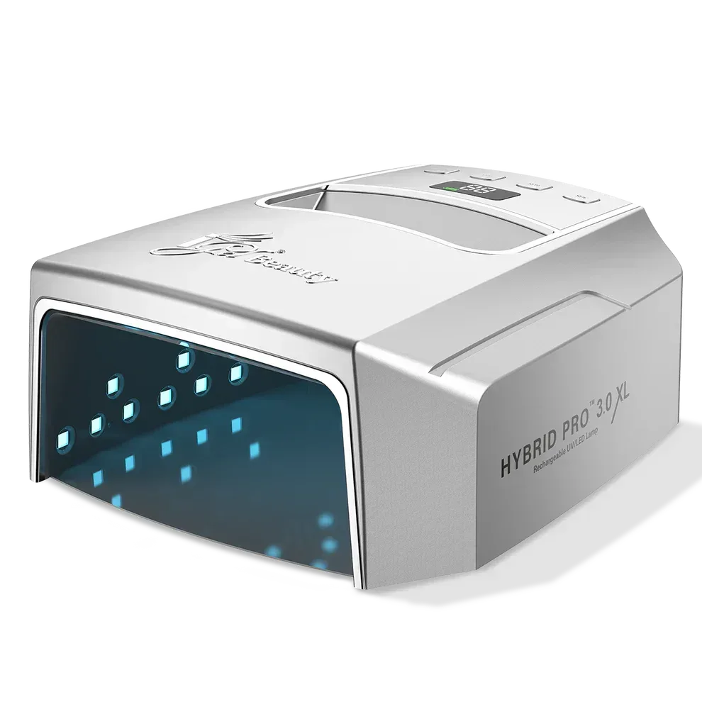 Igel Hybrid Pro 3.0 XL Wireless Rechargeable UV/LED Lamp - SILVER - TTT Nails Supply