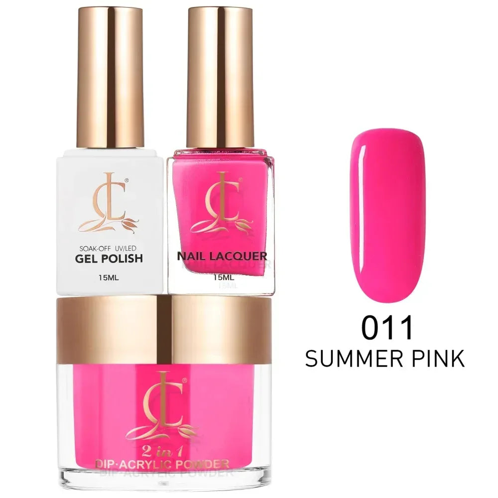 Cllam Matching 3in1 - CL011 SUMMER PINK - TTT Nails Supply