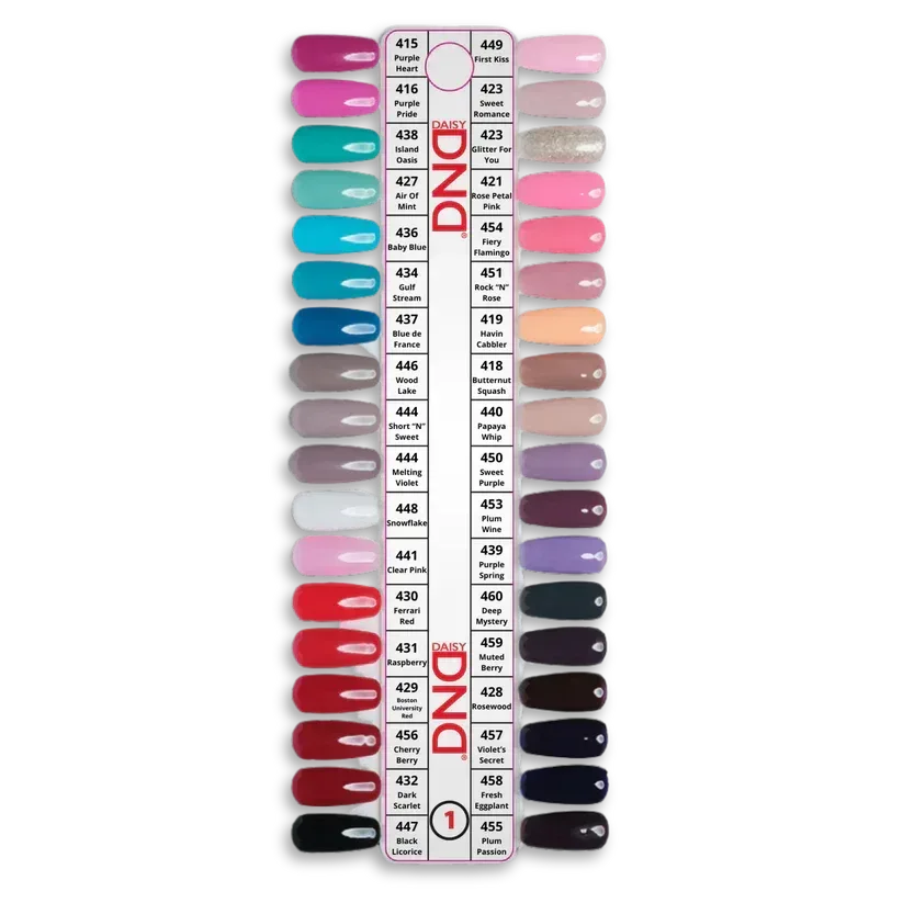 DND Swatch #01 - 36 colors - TTT Nails Supply