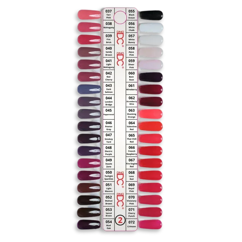 DC Swatch #02 - 36 colors (#037 - #072) - TTT Nails Supply