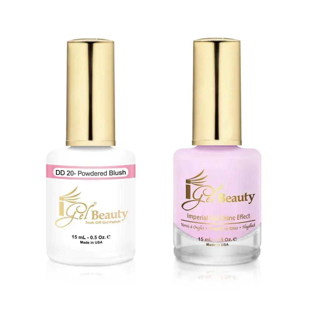 iGel Matching Duo Gel Polish 0.5oz - #020 Powdered Blush - TTT Nails Supply