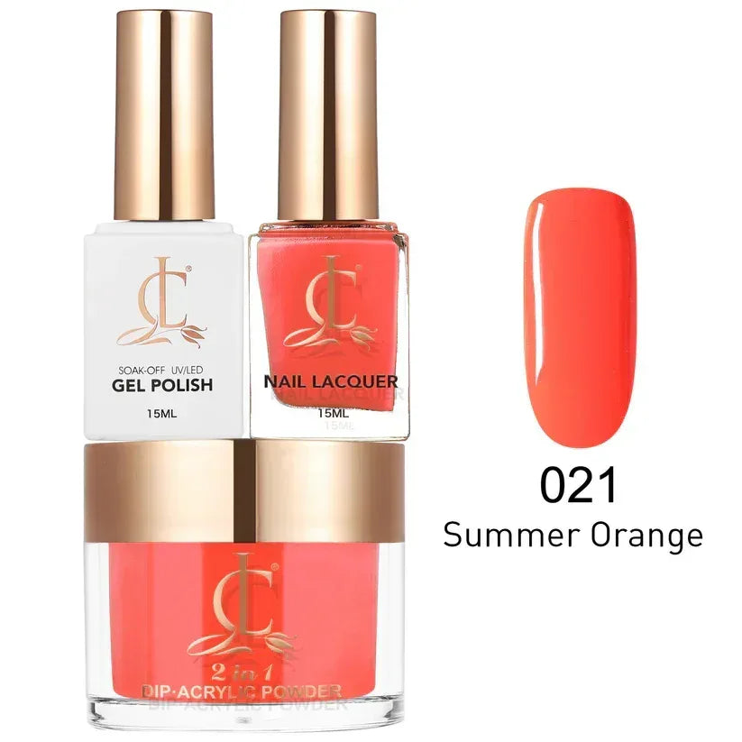 Cllam Matching 3in1 - CL021 SUMMER ORANGE - TTT Nails Supply