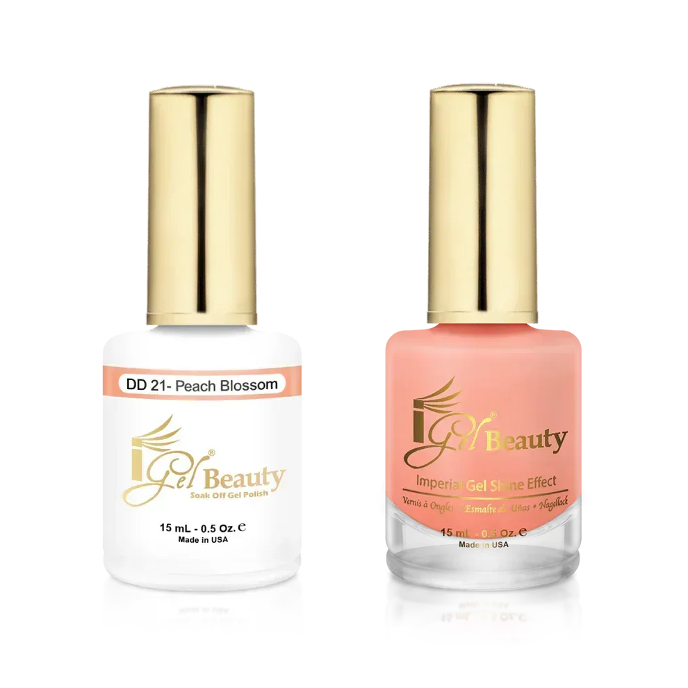 iGel Matching Duo Gel Polish 0.5oz - #021 Peach Blossom - TTT Nails Supply