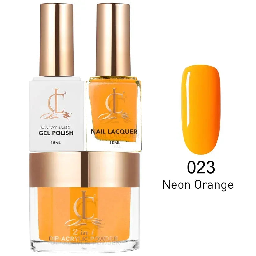 Cllam Matching 3in1 - CL023 NEON ORANGE - TTT Nails Supply