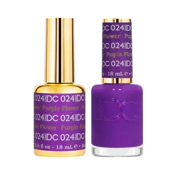 DC Duo Matching Color - #024 Purple Flower - TTT Nails Supply