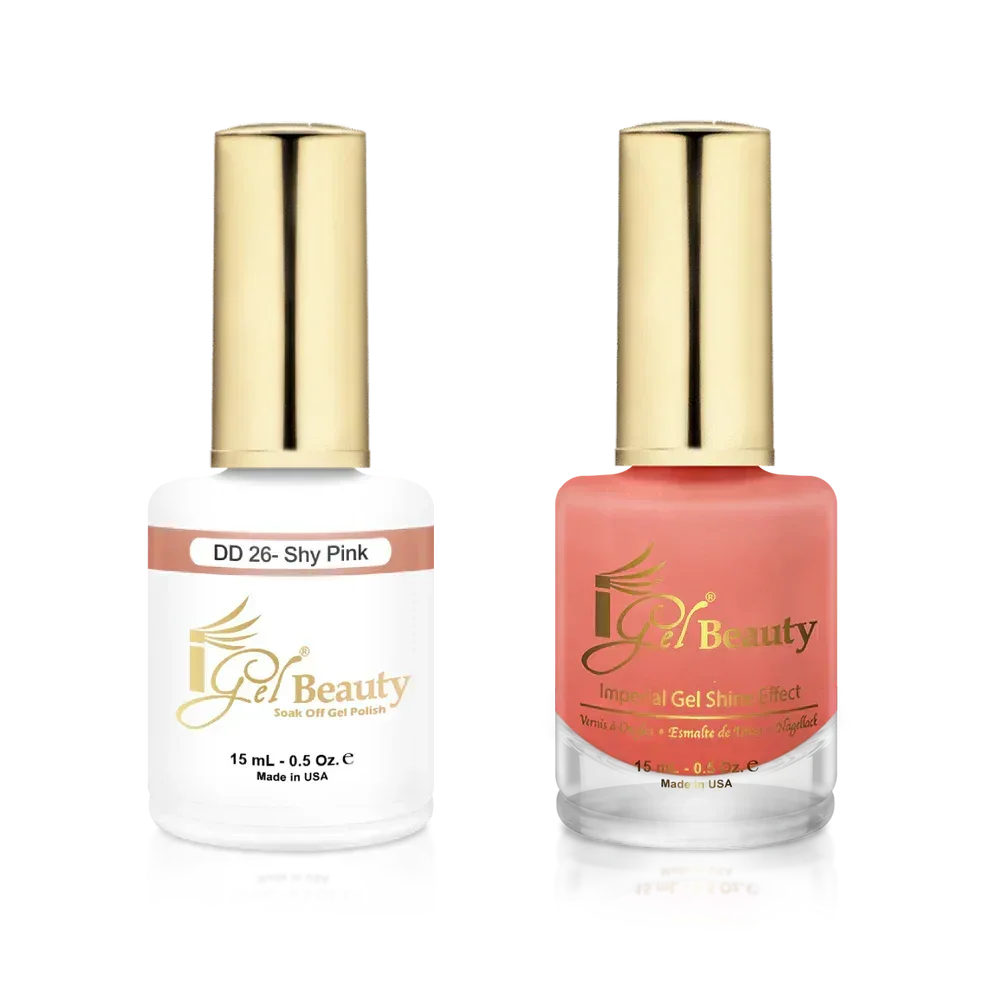 iGel Matching Duo Gel Polish 0.5oz - #026 Shy Pink - TTT Nails Supply