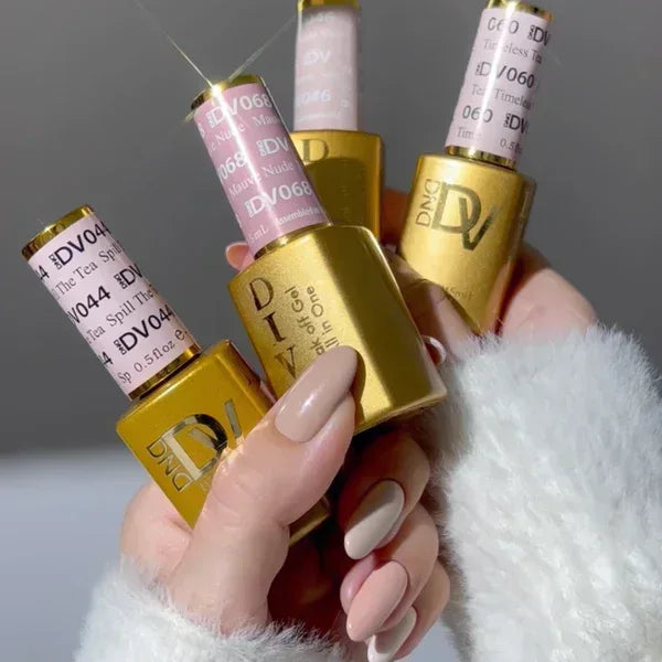 DND DIVA Swatch #02 - Frosted Chai Collection 36 colors (#37 - #72) - TTT Nails Supply