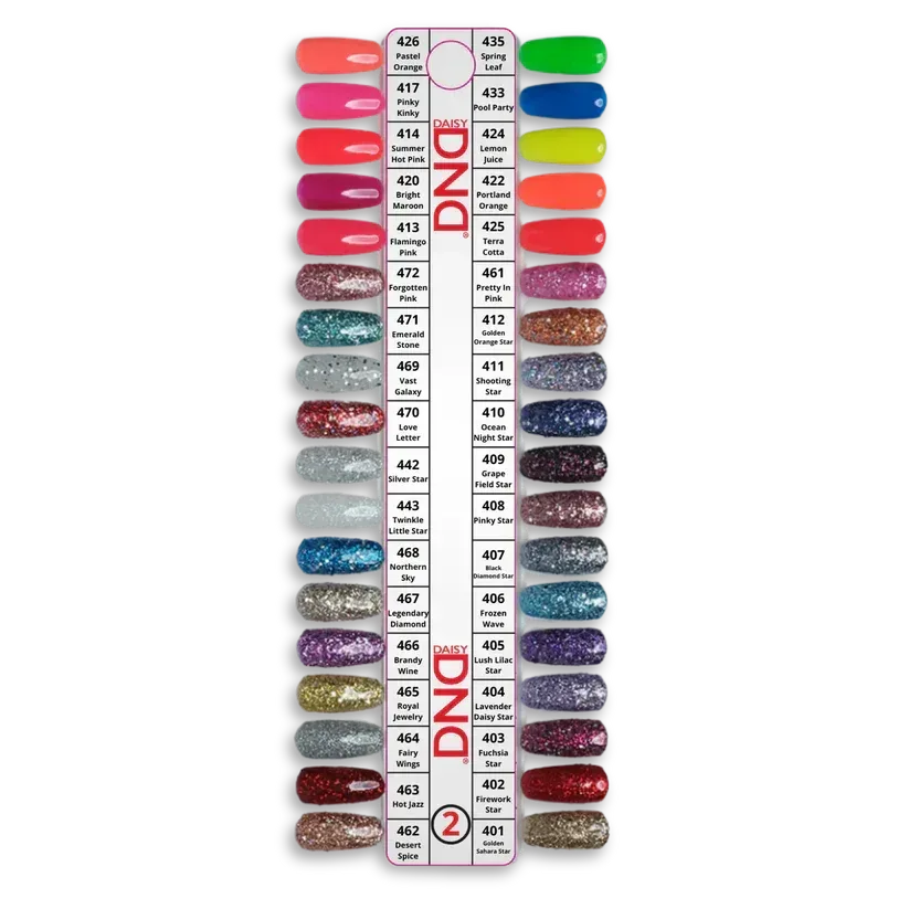 DND Swatch #02 - 36 colors - TTT Nails Supply