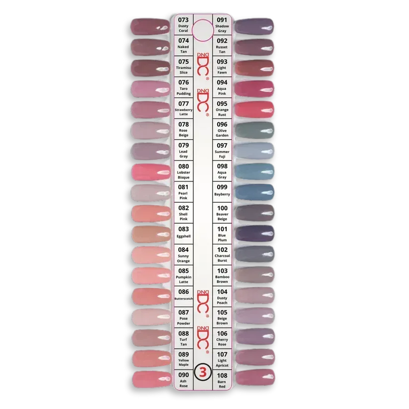 DC Swatch #03 - 36 colors (#073 - #108) - TTT Nails Supply