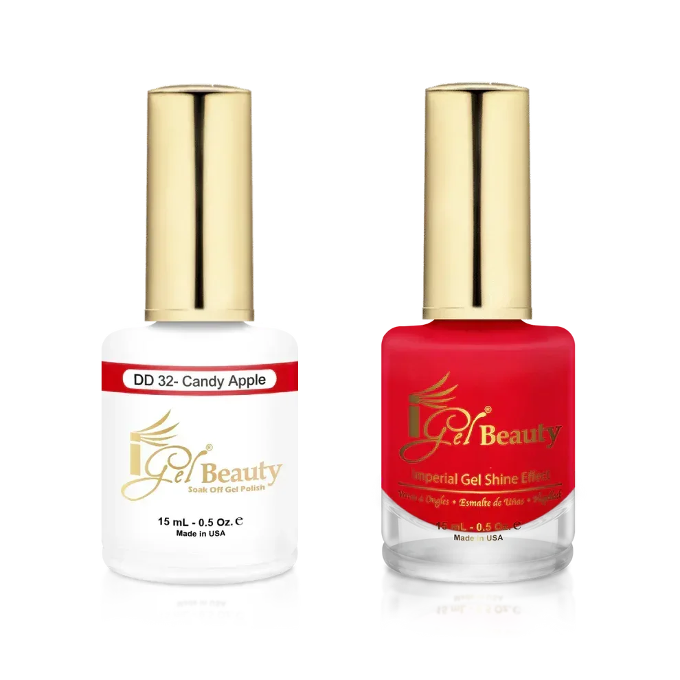 iGel Matching Duo Gel Polish 0.5oz - #032 Candy Apple - TTT Nails Supply