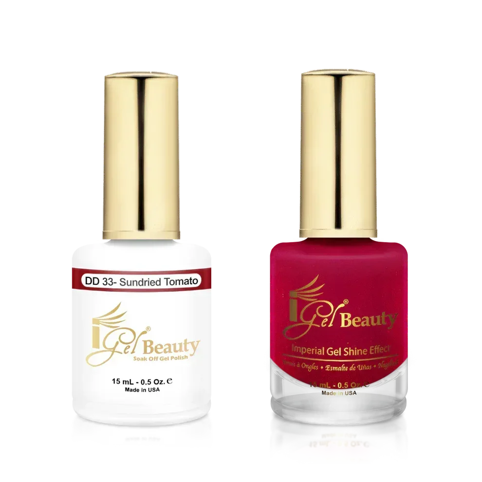iGel Matching Duo Gel Polish 0.5oz - #033 Sundried Tomato - TTT Nails Supply