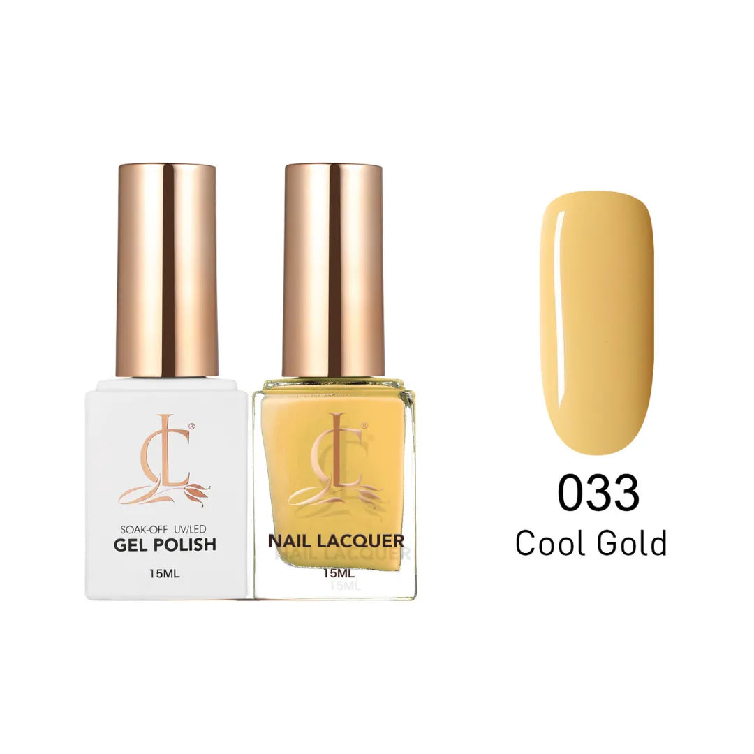 Cllam Duo Gel Lacquer - CL033 COOL GOLD