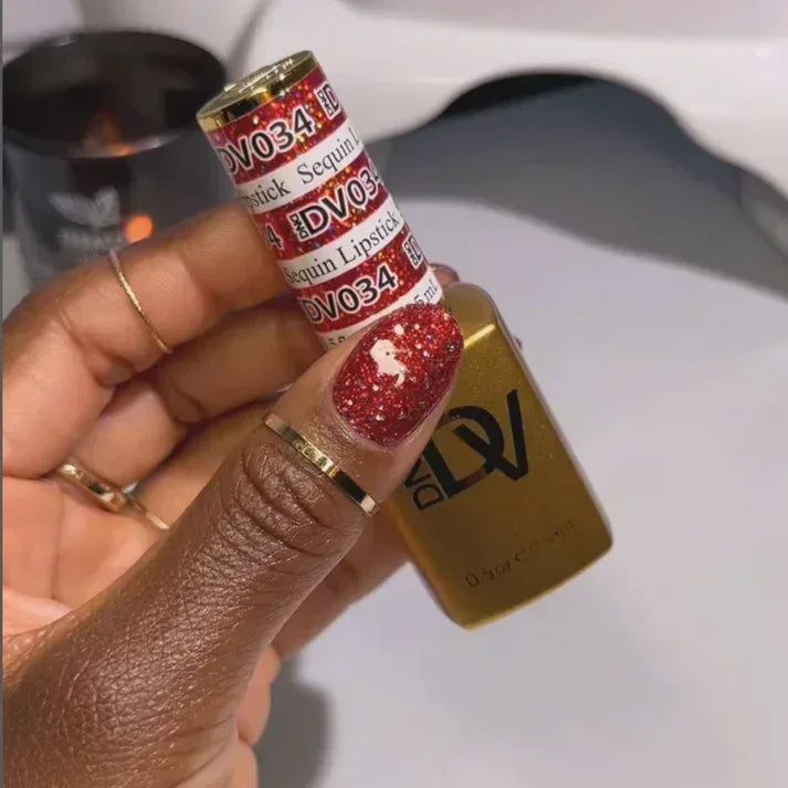 DND DIVA Duo Matching Color - #034 Sequin Lipstick - TTT Nails Supply