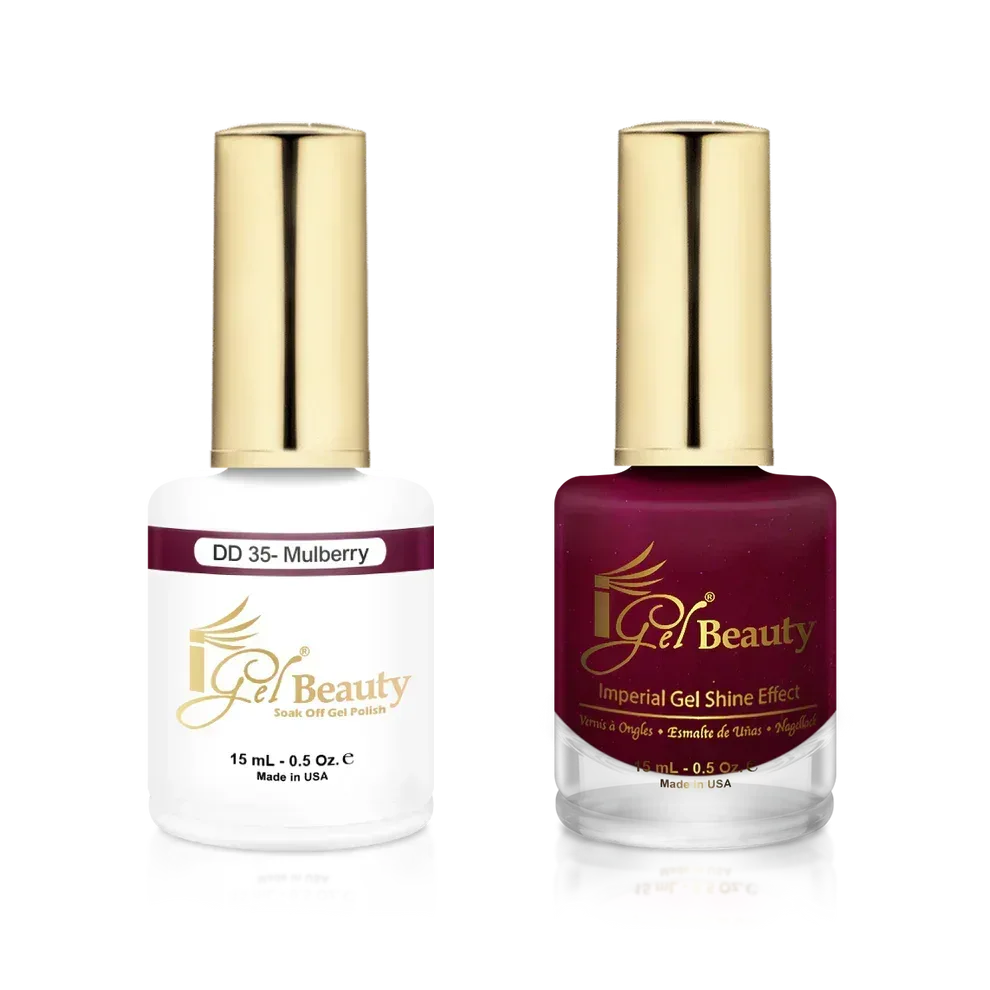 iGel Matching Duo Gel Polish 0.5oz - #035 Mulberry - TTT Nails Supply