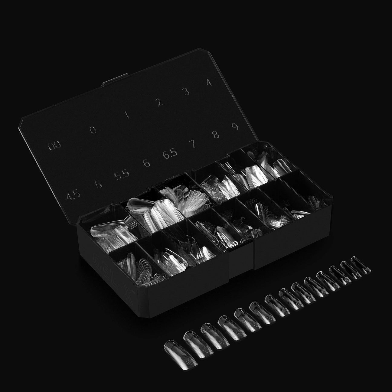 APRES Gel-X Tips 2.0 - Sculpted Square Long #L (600pcs Box of Tips 14 sizes)