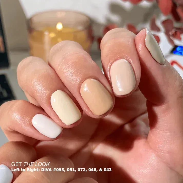 DND DIVA Duo Matching Color - #043 Vanilla Créme - TTT Nails Supply