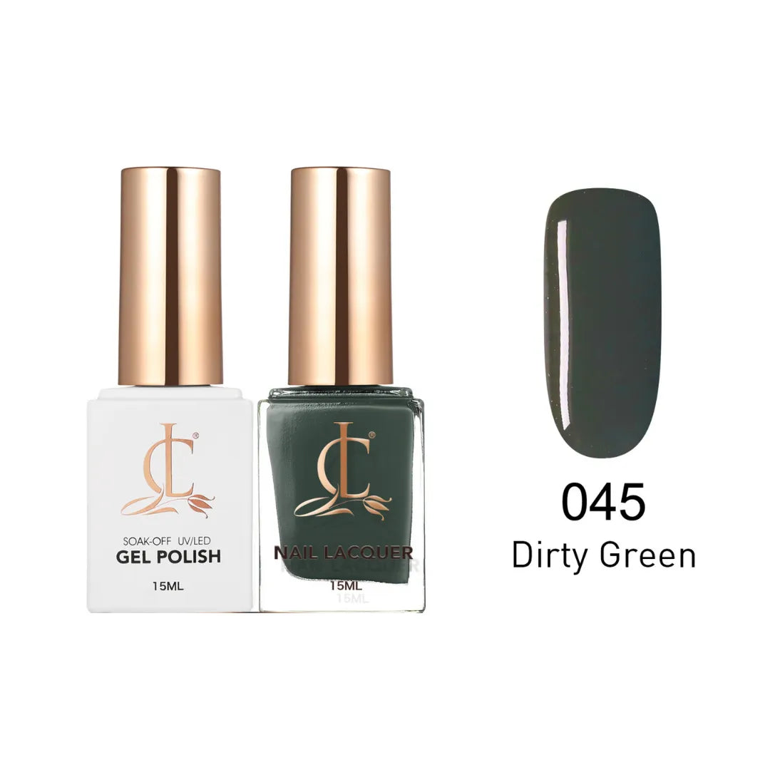 Cllam Duo Gel Lacquer - CL045 DIRTY GREEN