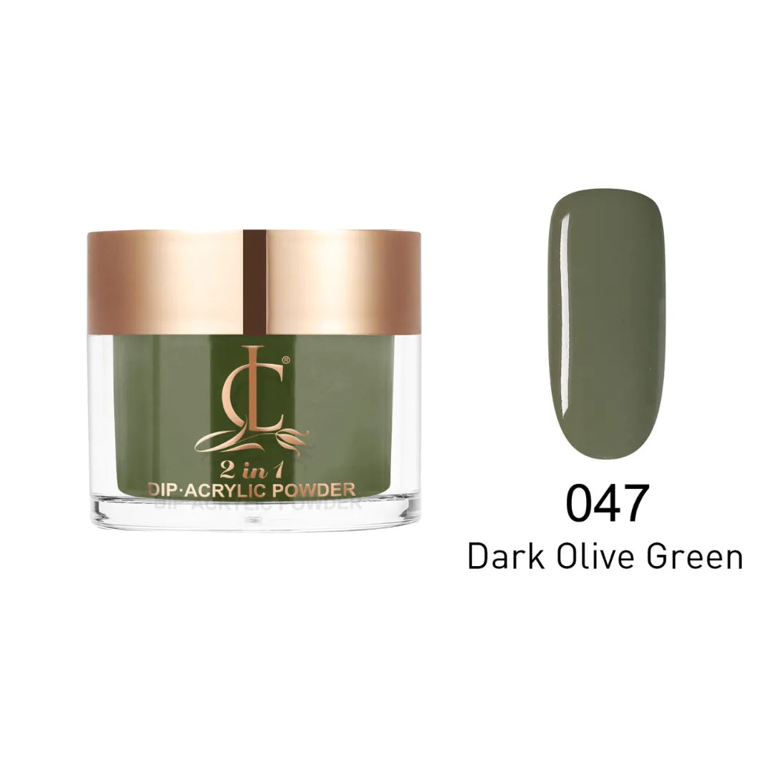Cllam Dip Powder 2oz - CL047 DARK OLIVE
