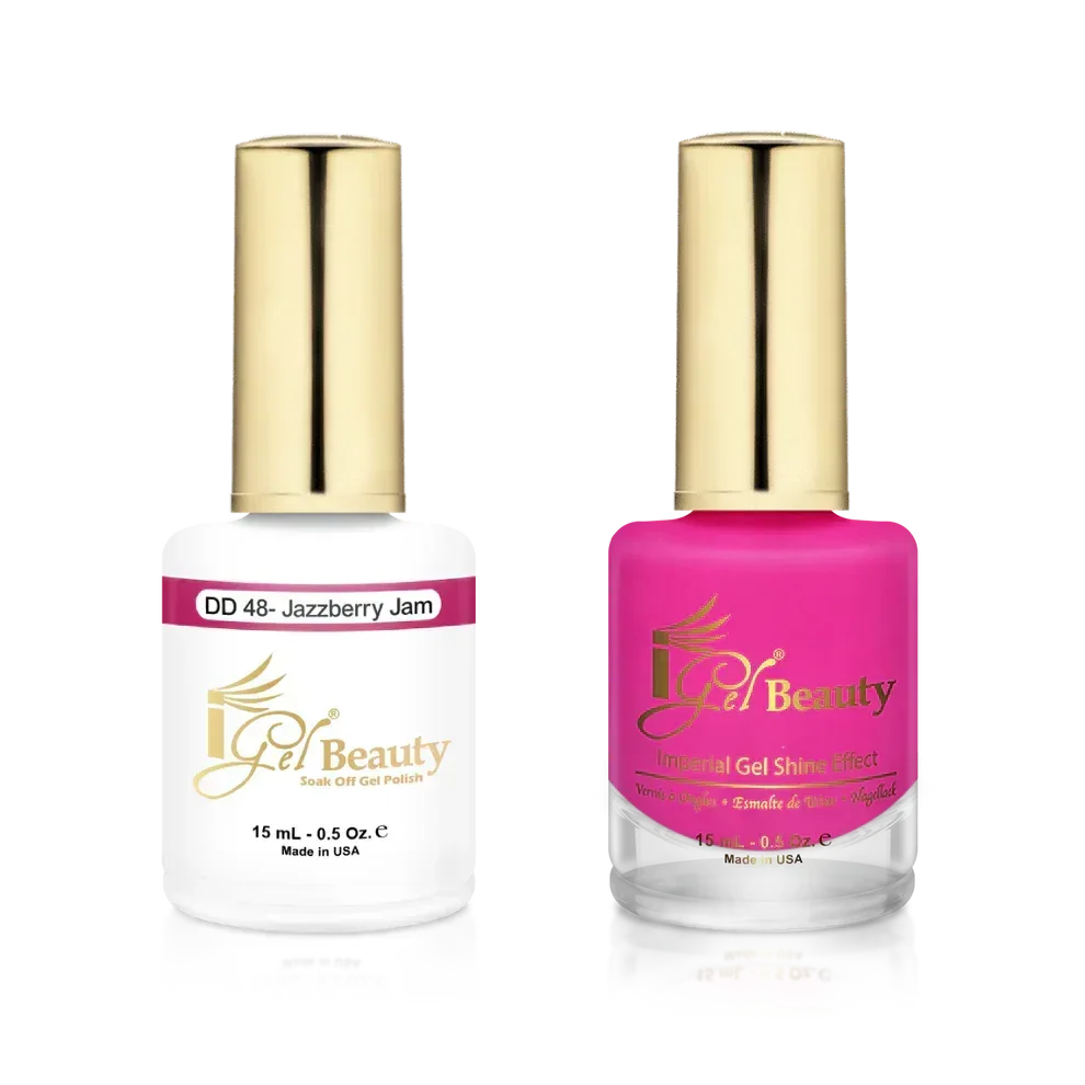 iGel Matching Duo Gel Polish 0.5oz - #048 Jazzberry Jam - TTT Nails Supply