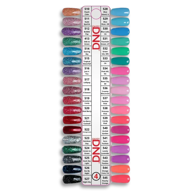 DND Swatch #04 - 36 colors - TTT Nails Supply
