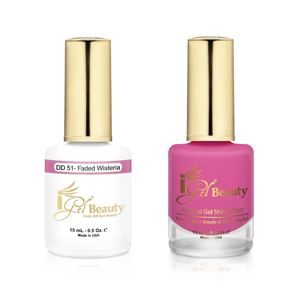 iGel Matching Duo Gel Polish 0.5oz - #051 Faded Wisteria - TTT Nails Supply