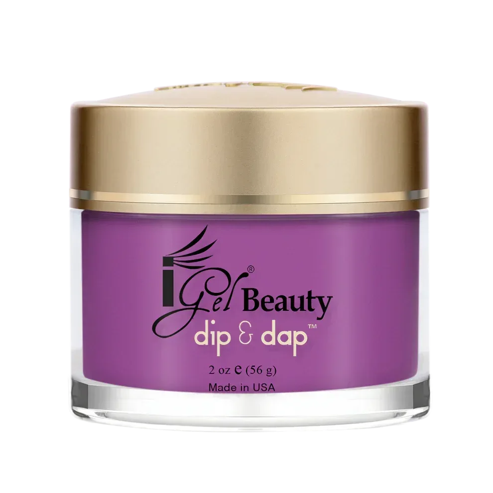 iGel Dip & Dap 2in1 Powder 2oz - #054 Passionate Purple - TTT Nails Supply