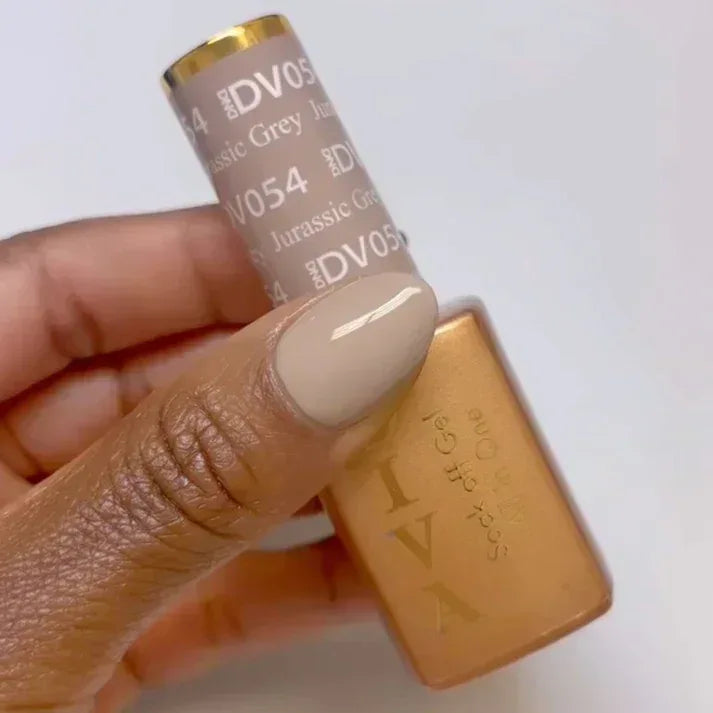 DND DIVA Duo Matching Color - #054 Jurassic Grey - TTT Nails Supply