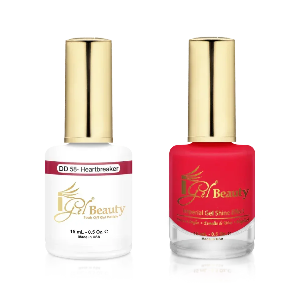 iGel Matching Duo Gel Polish 0.5oz - #058 Heartbreaker - TTT Nails Supply