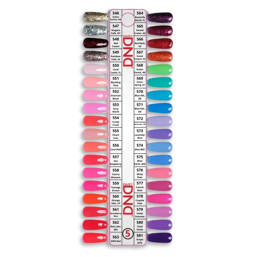 DND Swatch #05 - 36 colors - TTT Nails Supply