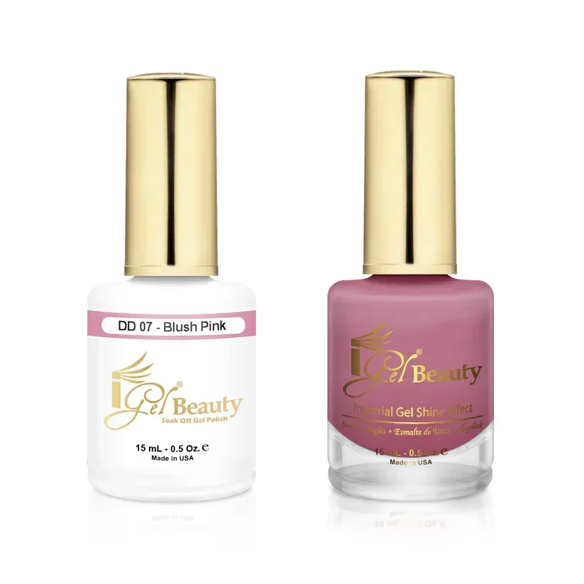 iGel Matching Duo Gel Polish 0.5oz - #007 BLUSH PINK - TTT Nails Supply