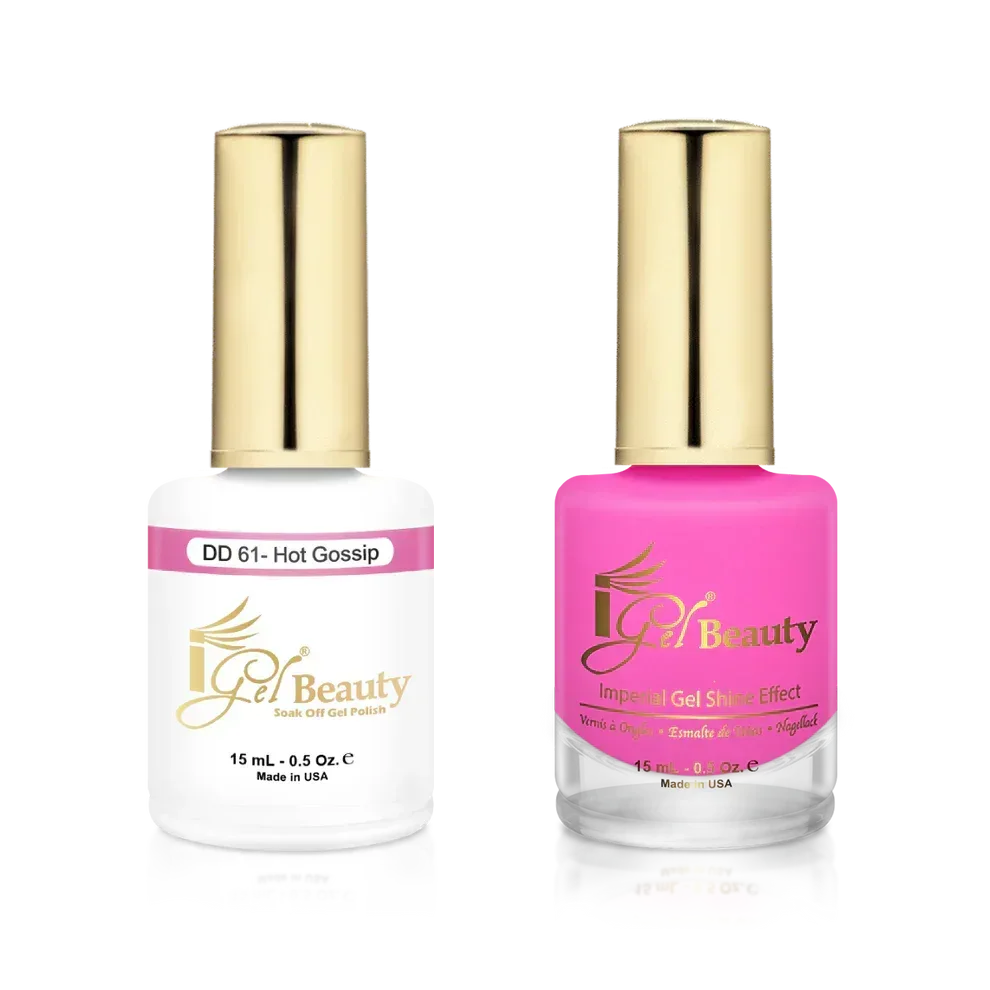iGel Matching Duo Gel Polish 0.5oz - #061 Hot Gossip - TTT Nails Supply