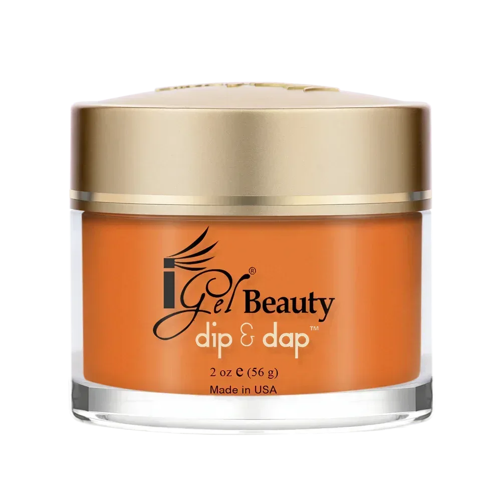 iGel Dip & Dap 2in1 Powder 2oz - #066 Blazzing Orange - TTT Nails Supply