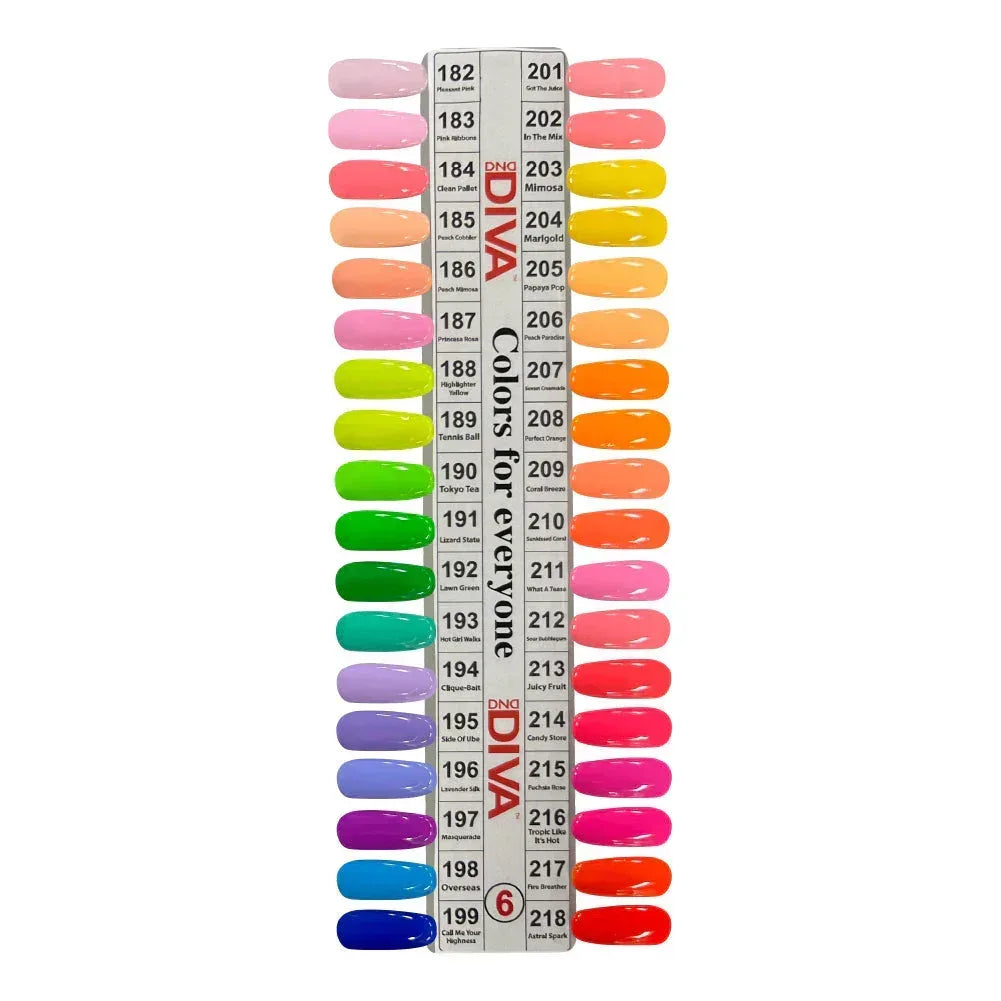 DIVA Duo Gel Polish Swatch #06 (sample tip only) - TTT Nails Supply