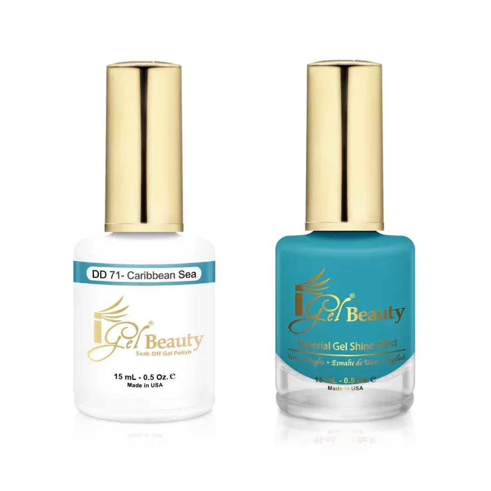iGel Matching Duo Gel Polish 0.5oz - #071 Caribbean Sea - TTT Nails Supply