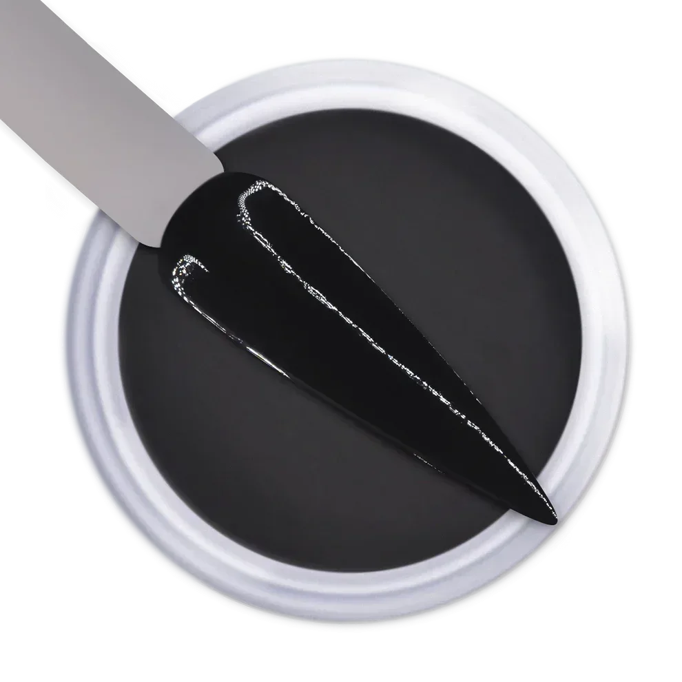 iGel Dip & Dap 2in1 Powder 2oz - #073 At Midnight (BLACK) - TTT Nails Supply