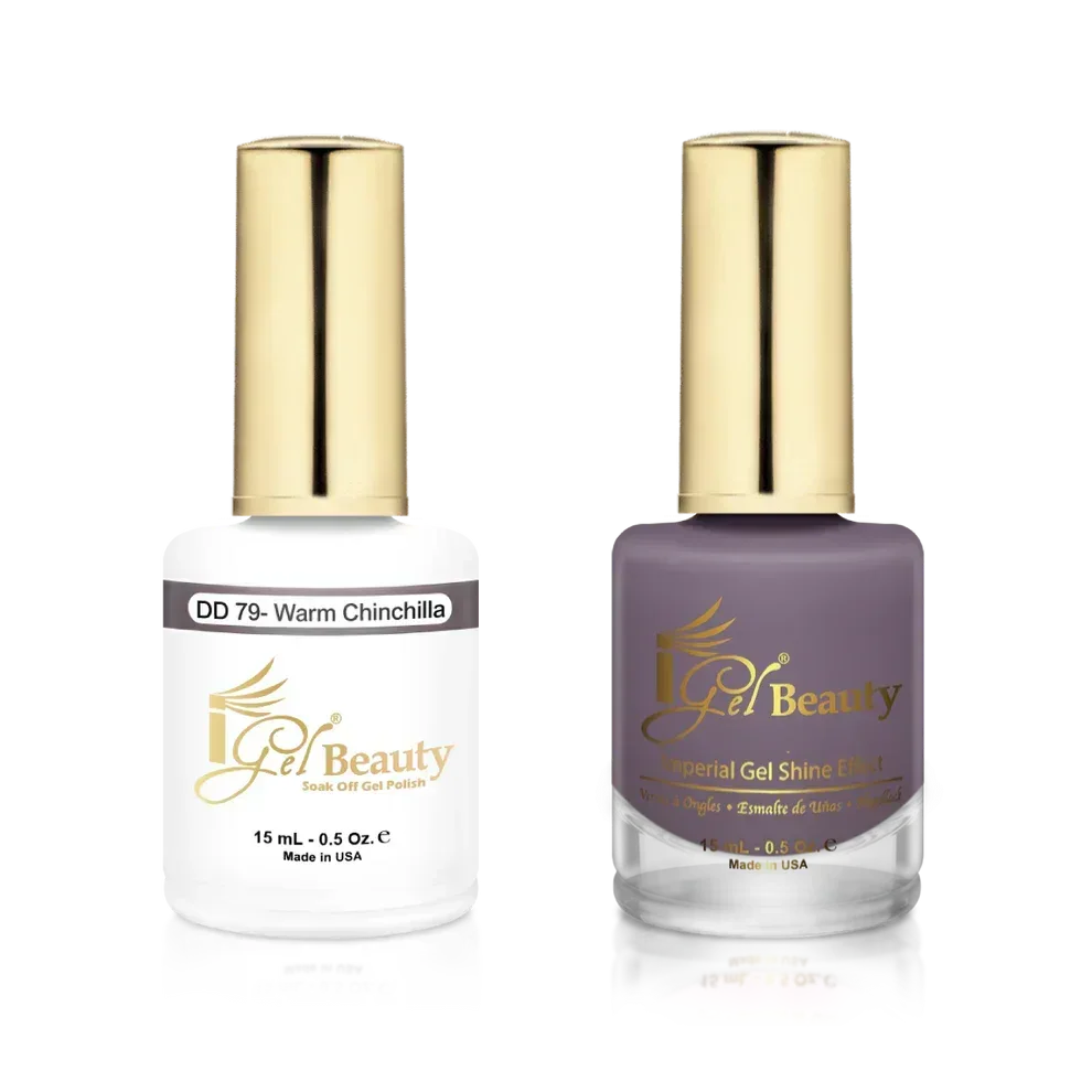 iGel Matching Duo Gel Polish 0.5oz - #079 Warm Chinchilla - TTT Nails Supply