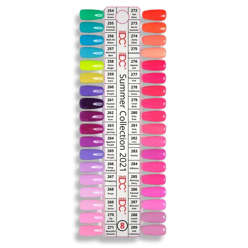 DC Swatch #08 - 36 colors (#254 - #289) - TTT Nails Supply