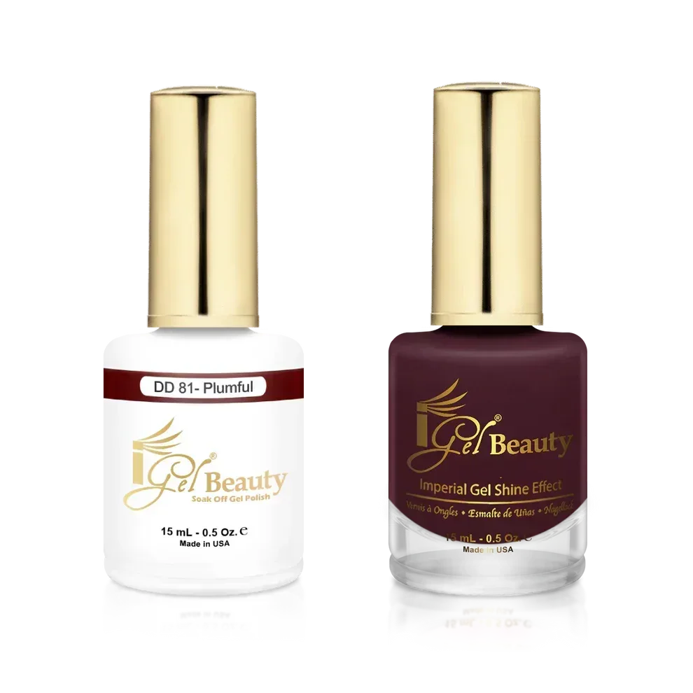 iGel Matching Duo Gel Polish 0.5oz - #081 Plumful - TTT Nails Supply