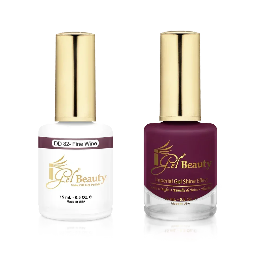 iGel Matching Duo Gel Polish 0.5oz - #082 Fine Wine - TTT Nails Supply