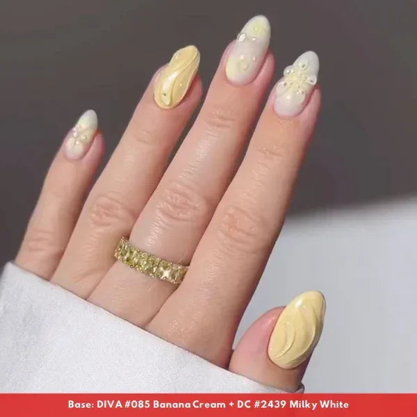 DND DIVA Duo Matching Color - #085 Banana Cream - TTT Nails Supply