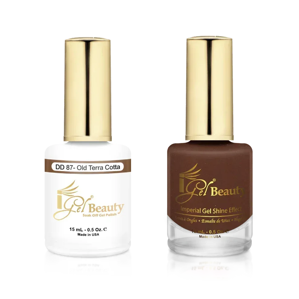 iGel Matching Duo Gel Polish 0.5oz - #087 Old Terra Cotta - TTT Nails Supply