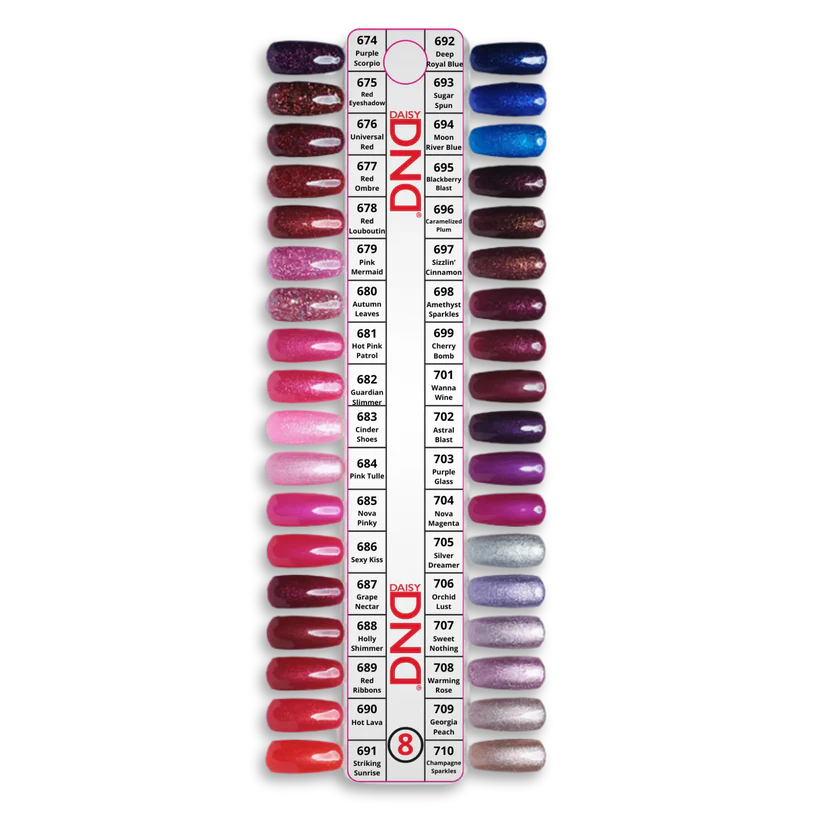 DND Swatch #08 - 36 colors (#674 - #710)